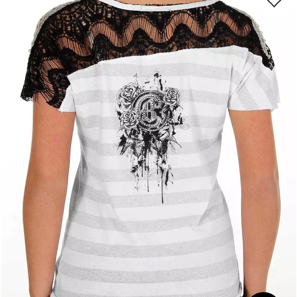 Crash & Burn Graphic Short Sleeve Tee in Gray and Black - Picture 4 of 6